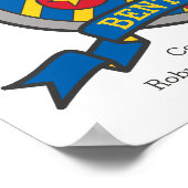 Benaming van de jongens van Bentley: heraldry shie Poster (Hoek)