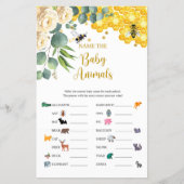 Benaming van de Kaart Baby Animals Game (Voorkant)