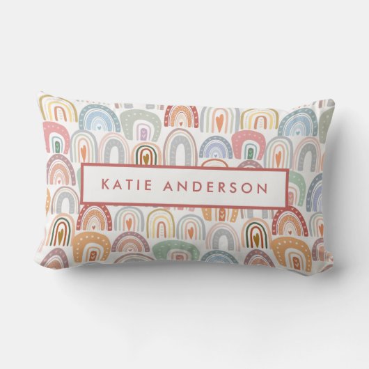 Benaming van het toegewezen Bohemische regenboogpa Kussen (Achterkant)