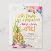 Benanaseming Birthday Party Invitation Kaart (Voorkant)