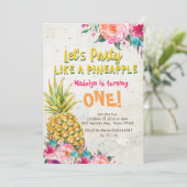 Benanaseming Birthday Party Invitation Kaart (Staand voorkant)