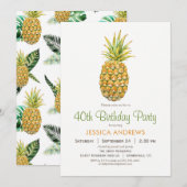 Benanaseming Birthday Party Invitation Kaart (Voorkant / Achterkant)