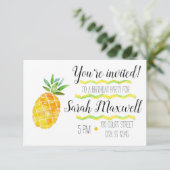 Benanaseming Birthday Party Invitation Kaart (Staand voorkant)