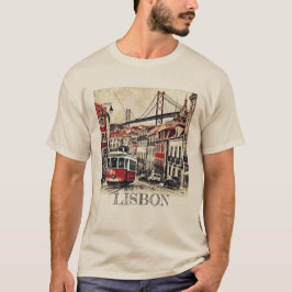 Benauwde Grunge Lissabon T-shirt