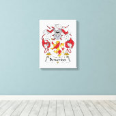 Benavides gezinscrest canvas afdruk (Insitu (Houten vloer))