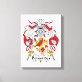 Benavides gezinscrest canvas afdruk (Voorkant)