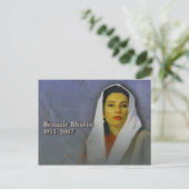 benazir bhutto briefkaart (Staand voorkant)