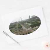 Benazir Park Schilderachtig landschapsprint Ovale Sticker (Envelop)