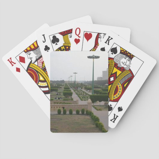 Benazir Park Schilderachtig landschapsprint Pokerkaarten (Achterkant)
