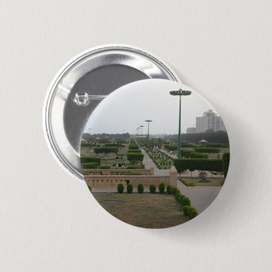 Benazir Park Schilderachtig landschapsprint Ronde Button 5,7 Cm (Voorkant /achterkant)