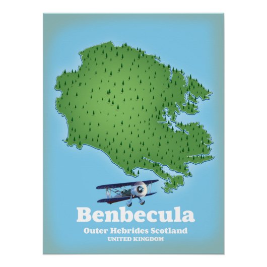 Benbecula Buiten-Hebriden Schotland Perfect Poster (Voorkant)