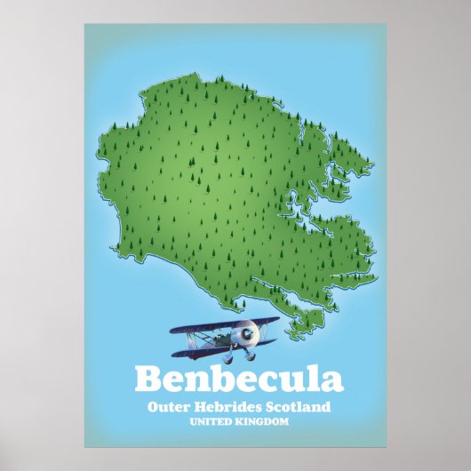 Benbecula Buiten-Hebriden Schotland Poster (Voorkant)