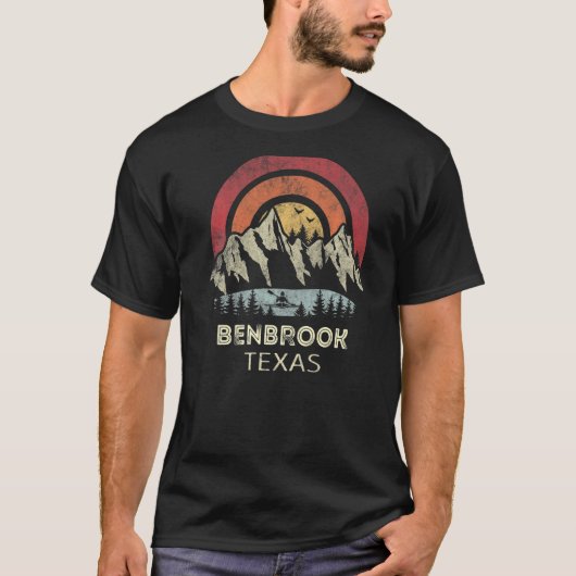 Benbrook Texas Mountain Sunset T-shirt (Voorkant)