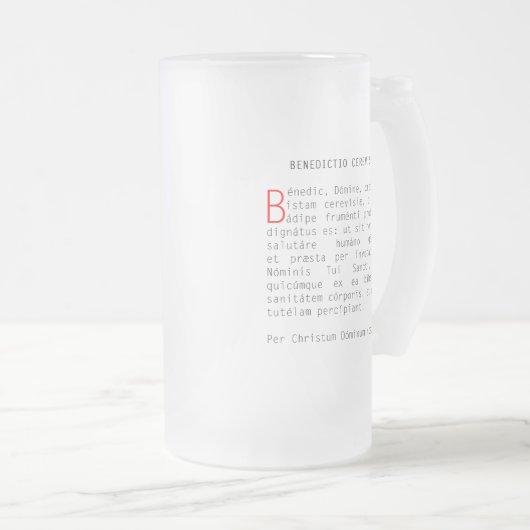 Bênção da cerveja matglas bierpul (Voorkant rechts)