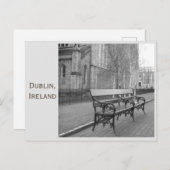 Bench at St Patrick's Cathedral, Dublin, Ierland Briefkaart (Voorkant / Achterkant)