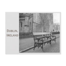 Bench at St Patrick's Cathedral, Dublin, Ierland