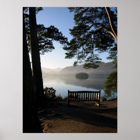 Bench bij Friar's Crag Poster (Voorkant)