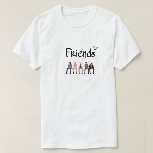 Bench Buddies - Momenten van vriendschap vastlegge T-shirt (Design voorkant)