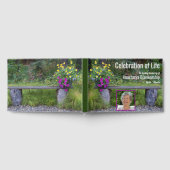 Bench Flowers Celebration of Life Custom Photo Gastenboek (Volledig)