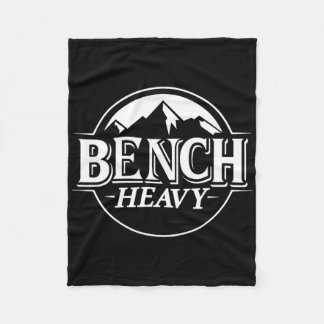 Bench Heavy Gym Item voor bierliefhebbers Mannen e Fleece Deken