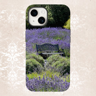 Bench in een enorm veld van lavender in Sequim Case-Mate iPhone 14 Hoesje