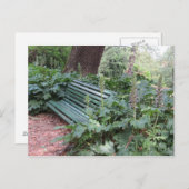 Bench in het Park Briefkaart (Voorkant / Achterkant)