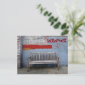 Bench in Memphis Briefkaart (Staand voorkant)
