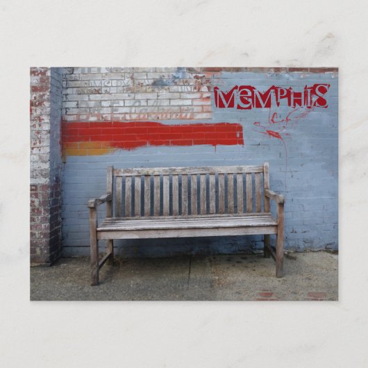 Bench in Memphis Briefkaart (Voorkant)