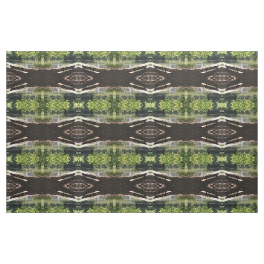 Bench in Park, Mirror Pattern, Fabric Stof (Fat Quarter)