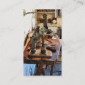 Bench in tandheelkundig laboratorium - Platinum Visitekaartje (Achterkant)