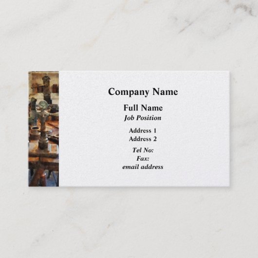 Bench in tandheelkundig laboratorium - Platinum Visitekaartje (Voorkant)