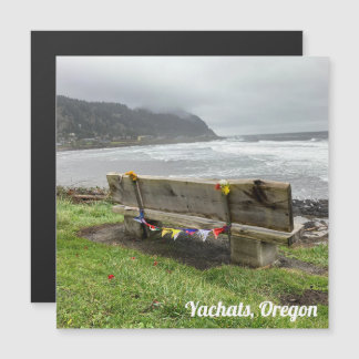 Bench in Yachats, Oregon Magnetic Card
