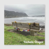 Bench in Yachats, Oregon Magnetic Card (Voorkant)