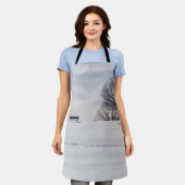 Bench on Snow Covered Hill Schort (Gedragen)