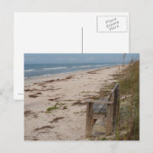 Bench op de strand briefkaart (Voorkant / Achterkant)