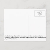 Bench op de Walk 2 Briefkaart (Achterkant)