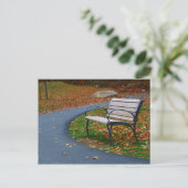 Bench op de Walk 2 Briefkaart (Staand voorkant)