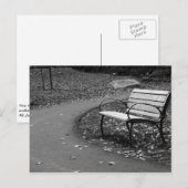 Bench op de Walk Briefkaart (Voorkant / Achterkant)