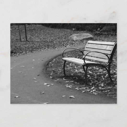 Bench op de Walk Briefkaart (Voorkant)
