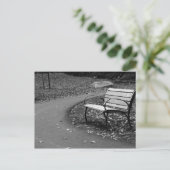 Bench op de Walk Briefkaart (Staand voorkant)