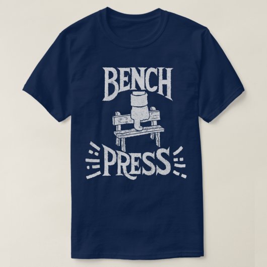 Bench Press 2 T-shirt (Design voorkant)