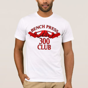 Bench Press 300 Club Red T-shirt