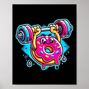 Bench Press Donut Gewichtheffen Bodybuilding Fitne Poster
