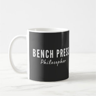 Bench Press Filosoof Gym T-Shirt Koffiemok