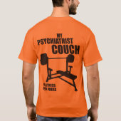 Bench Press - Mijn psychiater bank - Bodybuilding T-shirt (Achterkant)