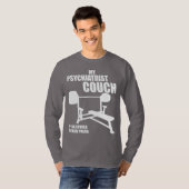 Bench Press - Mijn psychiater bank - Bodybuilding T-shirt (Voorkant volledig)