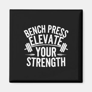 Bench Press oefening Bodybuilding Fitness Workout Magneet