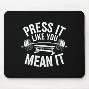 Bench Press oefening Bodybuilding Fitness Workout Muismat