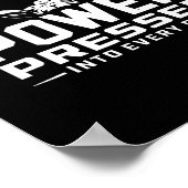 Bench Press oefening Bodybuilding Fitness Workout Poster (Hoek)