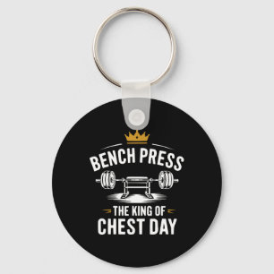 Bench Press oefening Bodybuilding Fitness Workout Sleutelhanger